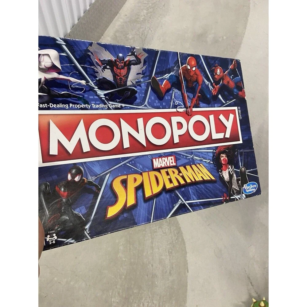 Monopoly Marvel Spider-Man Edition Board Game Hasbro 2021 Bundle Action